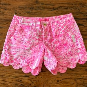 Lilly Pulitzer Buttercup Stretch Shorts, size 0